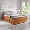Cama 2 Plazas Linea Naturale C/cajones - ROBLE en Madera natural - Dormitorio, Uruguay | La Cueva Muebles, vista 8 de 12