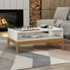 Mesa De Centro Milán Blanca Y Natural - Mesas de living, Uruguay | Aihaus, vista 1 de 2