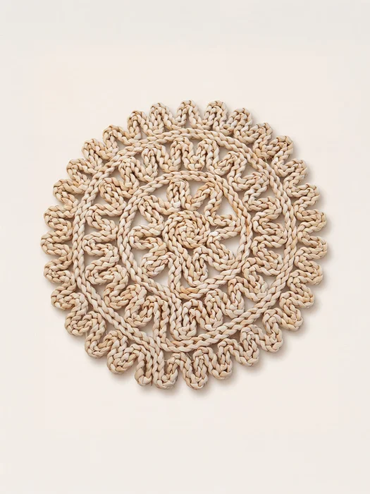 SET X4 INDIVIDUALES FIBRA NATURAL MARGARITA en Beige - Textiles, Uruguay | Cabana, vista 2