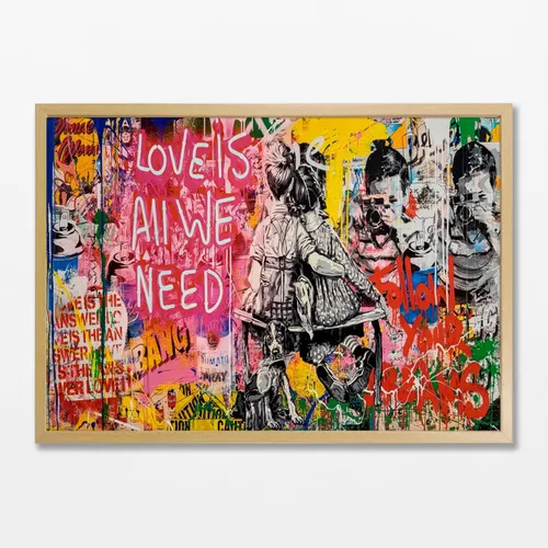 Banksy Grafitti N.01 en Multicolor - Láminas, Uruguay | La Cuadrería