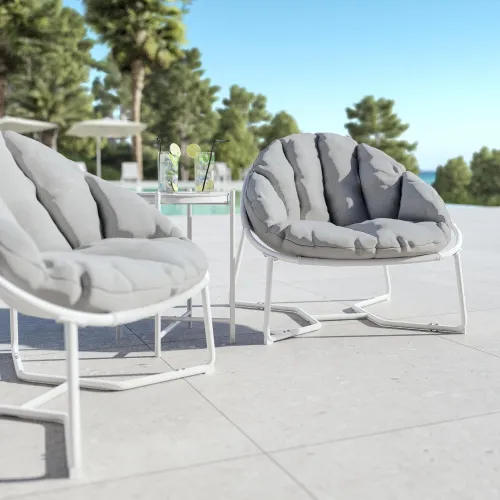 Sillón Cocoon Blanco - Muebles para el exterior, Uruguay | Naterial Uruguay