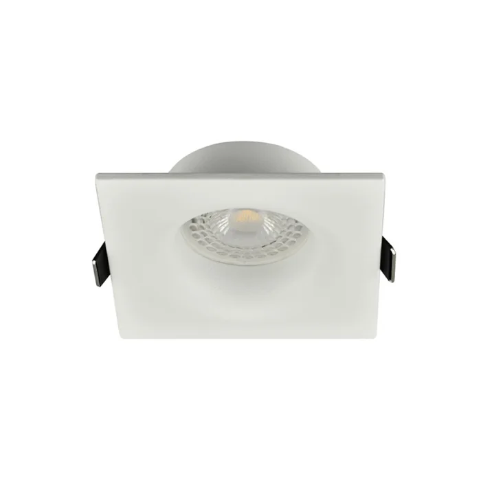 Aro Empotrable Fijo Cuadrado Blanco Mate Montana en Blanco - Lámparas colgantes, Uruguay | Serlux