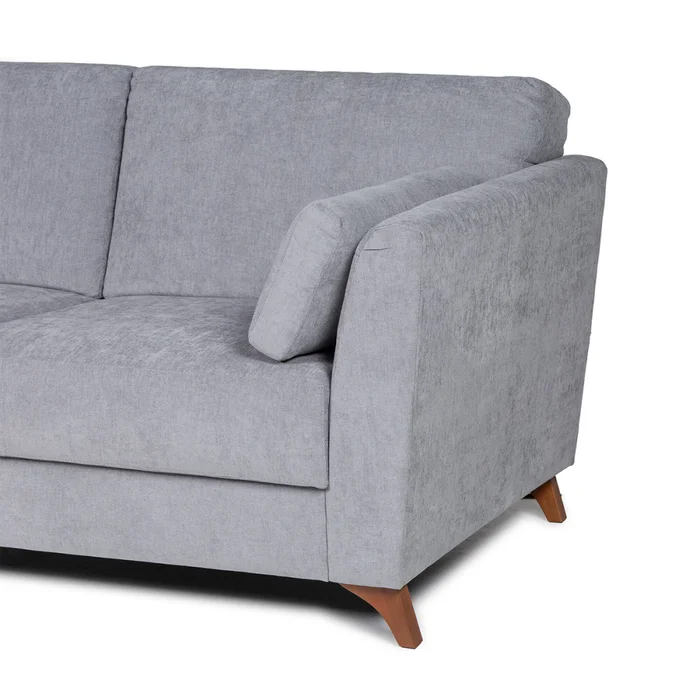 Sofá Capri - Tela Microfibra - 2 cuerpos - Cora 06-153 (Grafito) en Gris - Sillones y sofás, Uruguay | Nyr, vista 4