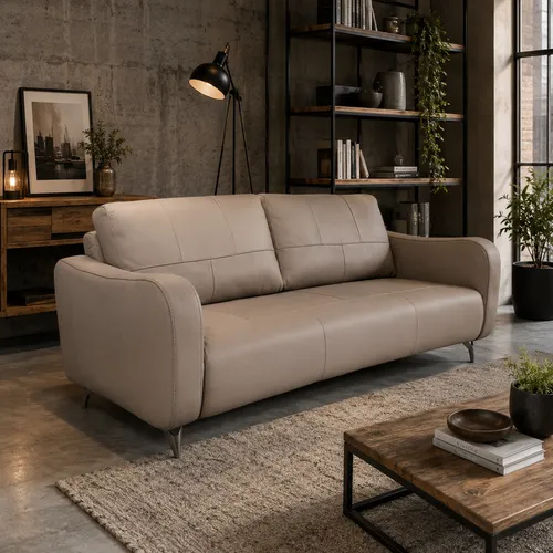 Sofa Riley 2C 1.80mt (100% Cuero) en Marrón - Sillones y sofás, Uruguay | Casa Brava