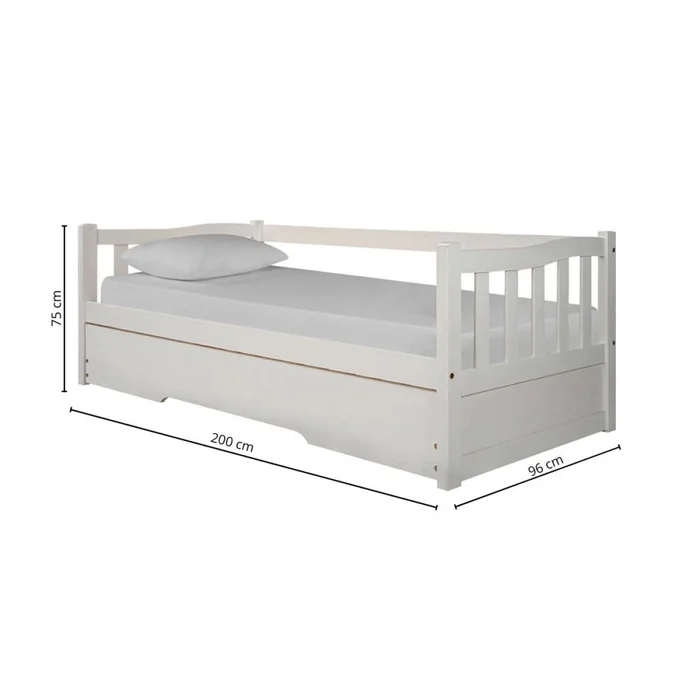 Cama marinera reforzada Linea Parma - Blanca en Blanco - Dormitorio, Uruguay | La Cueva Muebles, vista 3