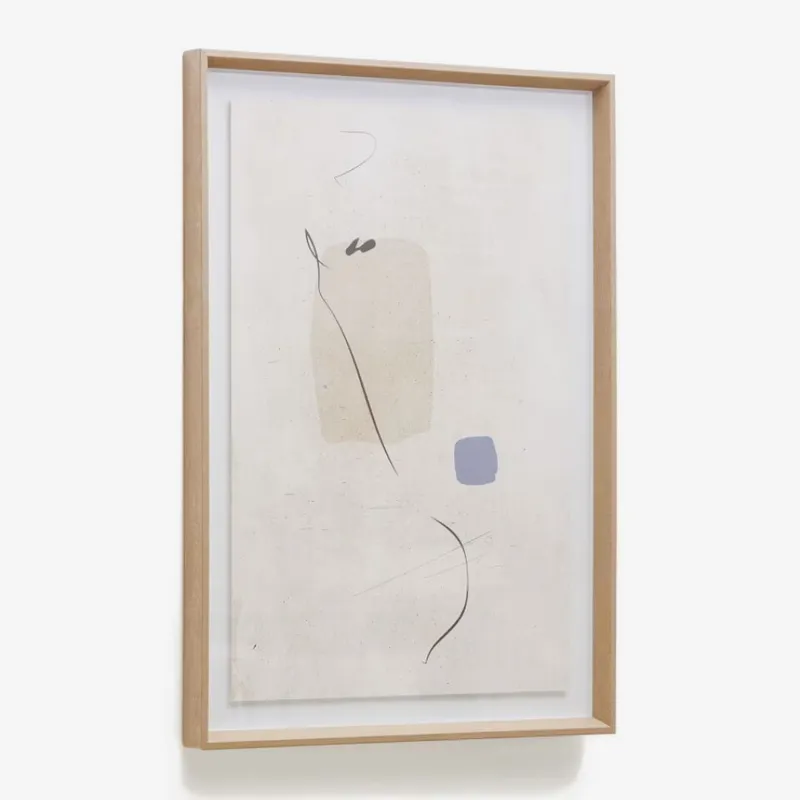 Cuadro abstracto Sormi beige 50 x 70 cm en Beige - Decoración de pared, Uruguay | Kavehome