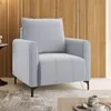 Sillon Butaca Poltrona Tapizada En Tela Patas Metalicas - Butacas, banquetas y puffs, Uruguay | Muebles Express, vista 2 de 3