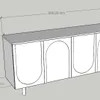 Aparador Buffet Arco 160 cm - Blanco - Aparadores y recibidores, Uruguay | Berna home, vista 6 de 7