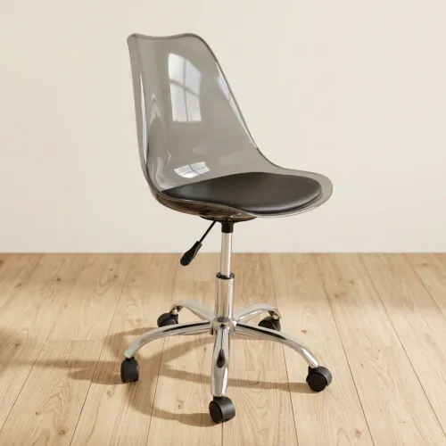 Silla De Oficina Polipropileno Negro Hyl-053 en Negro - Escritorios y sillas de escritorio, Uruguay | Divino
