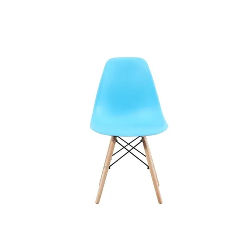 SILLA NIÑO EAMES DKR PP Y MADERA CELESTE - Sillas, Uruguay | Decohogar