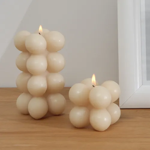 Vela Burbujas Alta 5,5×5,5 - Velas y Portavelas, Uruguay | Tiendas Montevideo