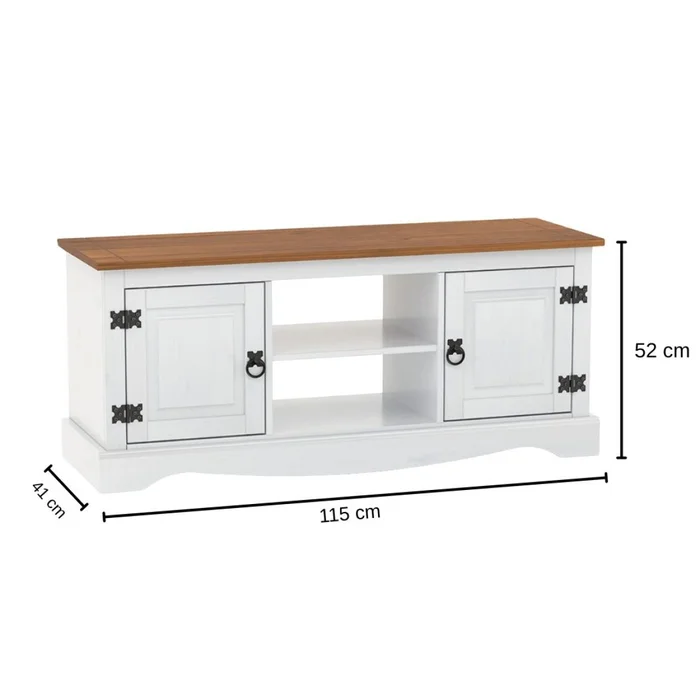Promo Rack de Tv + Aparador Linea Naturale - Blanco/Roble en Multicolor - Muebles para TV, Uruguay | La Cueva Muebles, vista 4