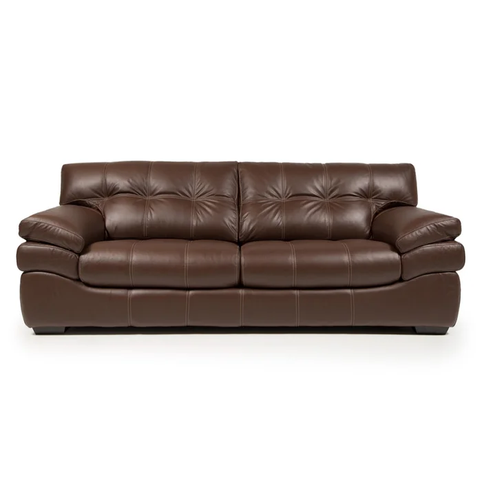 Sofá Trento - Cuero Natural - 2,5 cuerpos - A fabricar en Marrón - Sillones y sofás, Uruguay | NYR, vista 2