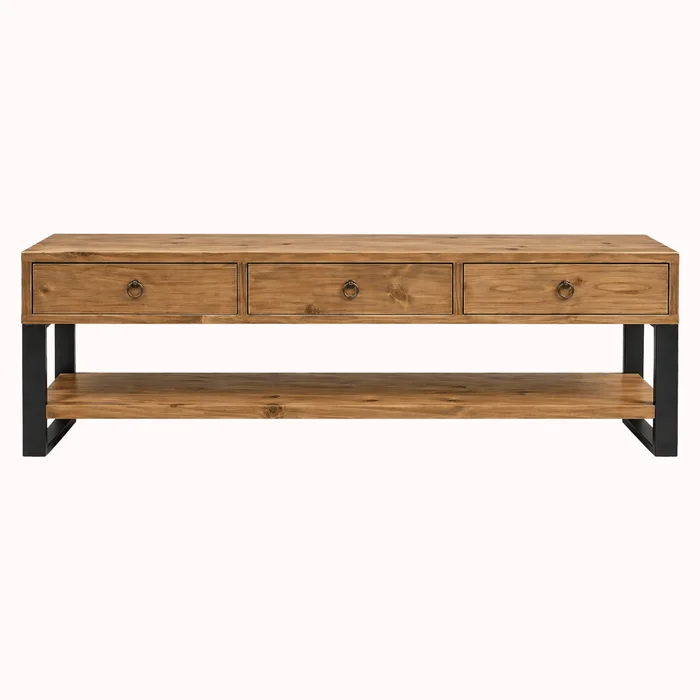 RACK YORK en Madera natural - Muebles para TV, Uruguay | Forum Design