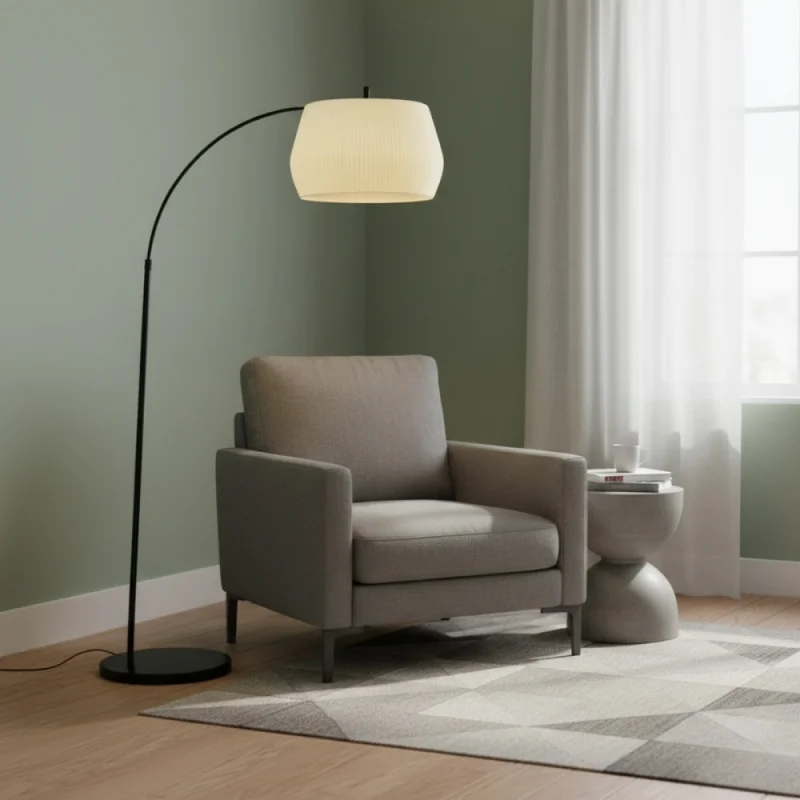 Luminaria de Pie Orbis Beige en Beige - Lámparas de pie, Uruguay | Serlux, vista 3