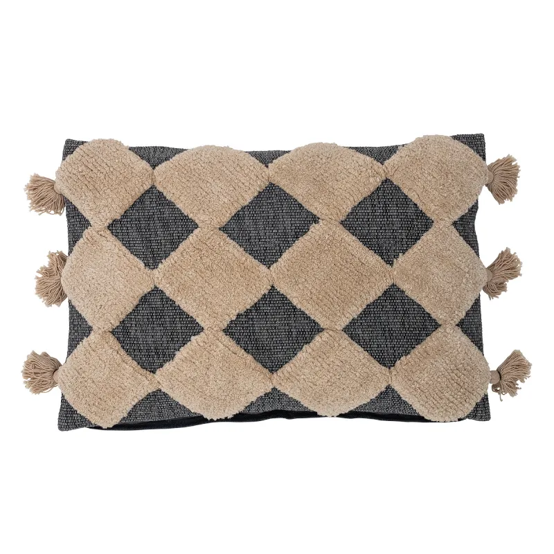 Elina Cushion, Brown, Cotton - Textiles, Uruguay | Tutto Deco
