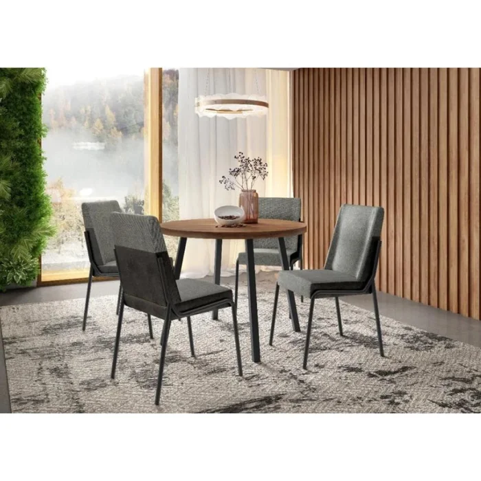 Juego de Comedor Star Redonda 4 sillas - Negro en Negro - Sillas, Uruguay | Ecowood, vista 2