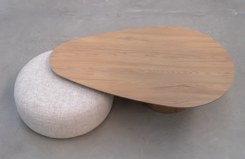 Mesa de Centro Terra Grande – Olmo en Madera natural - Mesas de living, Uruguay | Berna Home, vista 4
