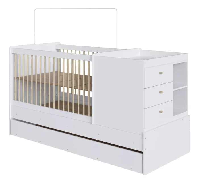 Cuna Sofia – Transformable en Blanco - Dormitorio, Uruguay | RM Muebles y Deco, vista 4