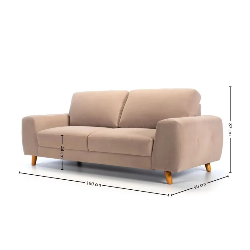 Sofá Sander - Tela Aquaclean - 2 cuerpos - A fabricar en Patrón - Sillones y sofás, Uruguay | NYR, vista 3