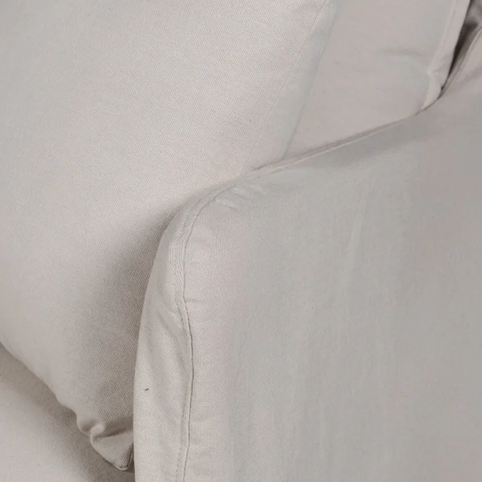 Sofá Snow con Funda - Tela Rústica - 3 cuerpos - TD5260-1635 (Beige) en Beige - Sillones y sofás, Uruguay | Nyr, vista 4