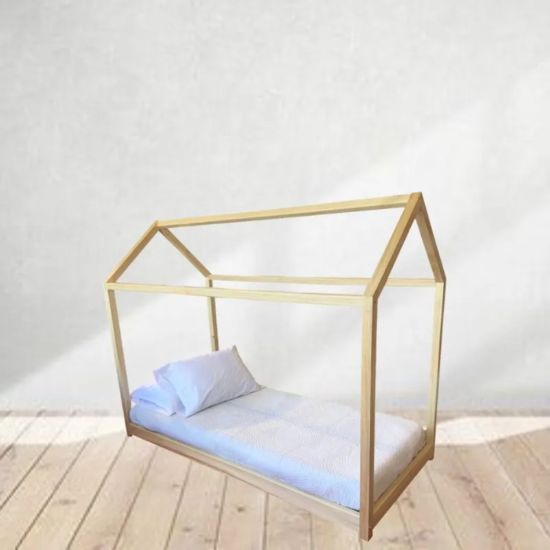 Cama Montessori en Madera natural - Dormitorio, Uruguay | Fábrica Italiana