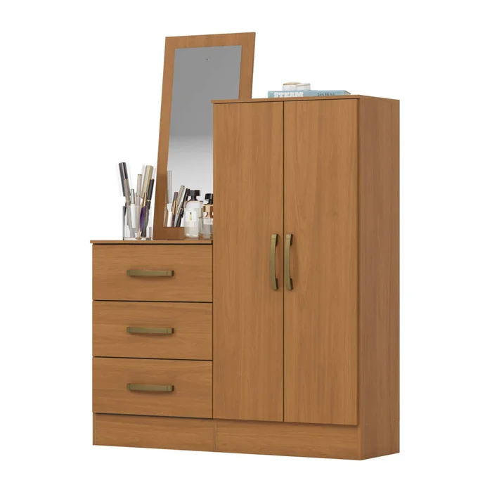 Comoda Cajonera Mdp Marron B700 en Blanco - Cómodas, Uruguay | Divino, vista 2