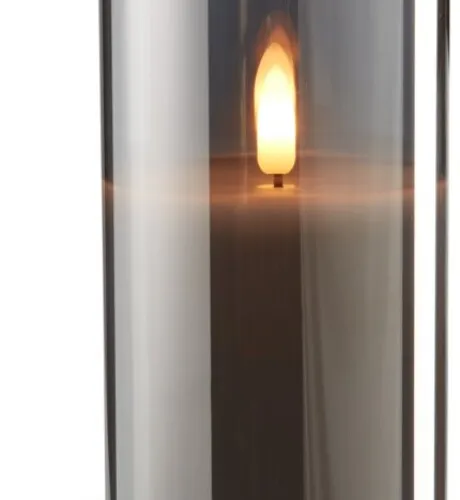 Vela pilar LED KLAUS Ø8xH15cm en Gris - Velas y Portavelas, Uruguay | JYSK