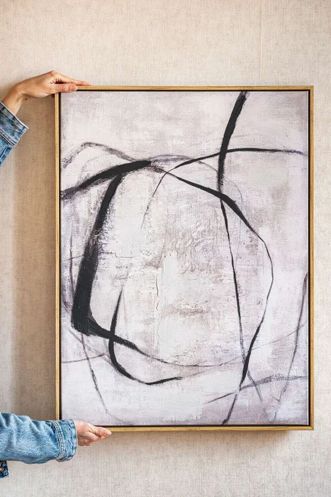 CUADRO TEXTURA ABSTRACTA - 80 X 60 - Decoración de pared, Uruguay | La Iberica