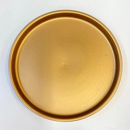 Plato para maceta Chiara en Dorado - Macetas, Uruguay | Alta Gracia Deco