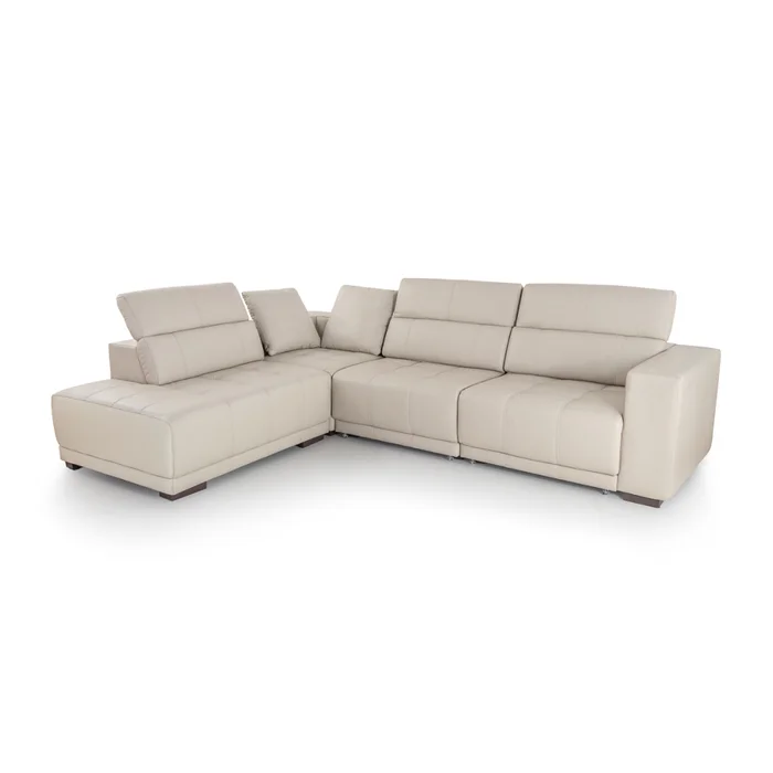 Rinconera Seúl - Cuero Básico - Chaise izquierdo - Arena - (Preventa) en Beige - Sillones y sofás, Uruguay | NYR