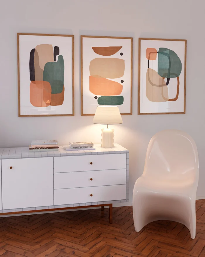 Abstractos Neutros N.8 en Multicolor - Láminas, Uruguay | La Cuadrería, vista 2