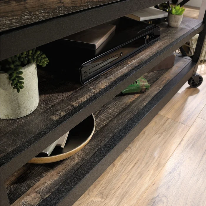 Rack para TV con Estantes - Sauder en Marrón - Muebles para TV, Uruguay | Ecowood, vista 4