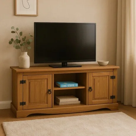 Promo Rack de TV + Paneleros Linea Naturale - Roble en Madera natural - Muebles para TV, Uruguay | La Cueva Muebles, vista 10