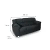 SOFÁ AGUAI 3 CUERPOS NEGRO en Negro - Sillones y sofás, Uruguay | Palermo Casa Deco, vista 3 de 3