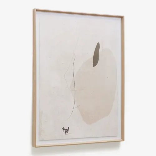 Cuadro abstracto beige Sormi 80 x 100 cm en Beige - Decoración de pared, Uruguay | Kavehome