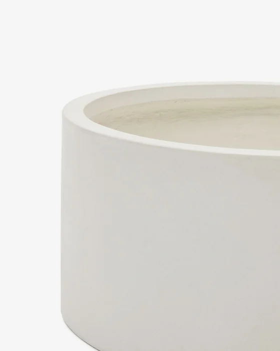 Macetero Aiguablava de cemento blanco - Ø 62 cm en Blanco - Muebles para el exterior, Uruguay | Kavehome, vista 3
