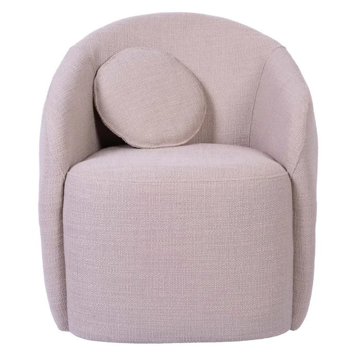 Butaca Giratoria Tela Natural-beige Paris Beige en Beige - Butacas, banquetas y puffs, Uruguay | Divino, vista 2