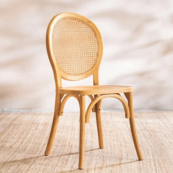 Silla Vivien Teca en Madera natural - Sillas, Uruguay | Aihaus