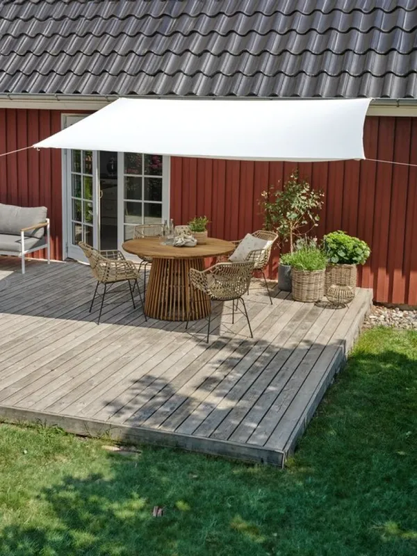 Toldo vela HOLD-AN A250xL300 blanco - Muebles para el exterior, Uruguay | JYSK