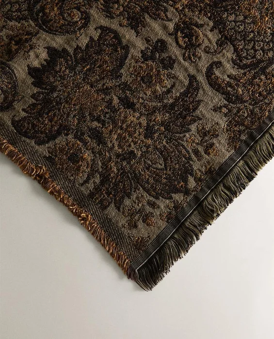 MANTA JACQUARD FLORES - Textiles, Uruguay | Zara Home, vista 4