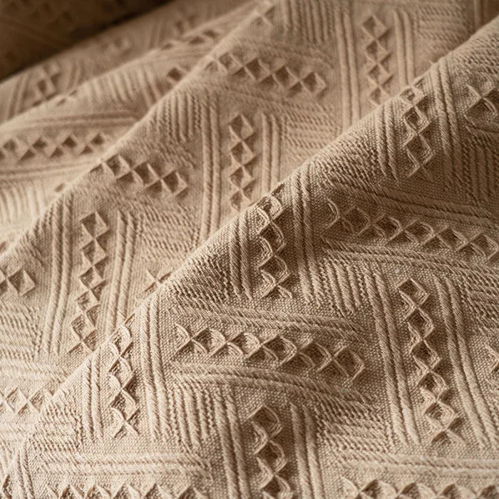 Manta para sillón y cama Caqui - 230x250cm en Caqui - Textiles, Uruguay | Buho Store, vista 3