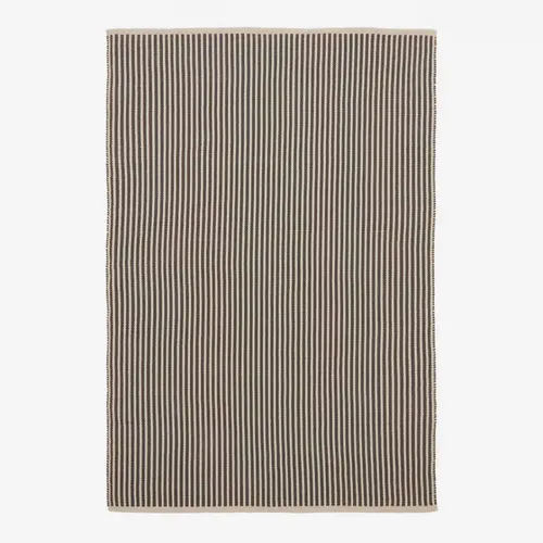 Alfombra Satanca de rayas beige y negras de fibras sintéticas 160 x 230 cm en Multicolor - Muebles para el exterior, Uruguay | Kavehome