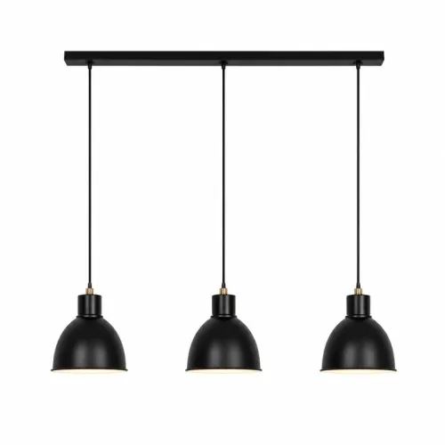 Lámpara Colgante Alpha X3 - Negro en Negro - Lámparas colgantes, Uruguay | Serlux