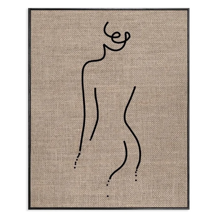 CUADRO CANVAS 40x50cm MARCO SILUETA ARPILLERA1 en Beige - Decoración de pared, Uruguay | Decohogar