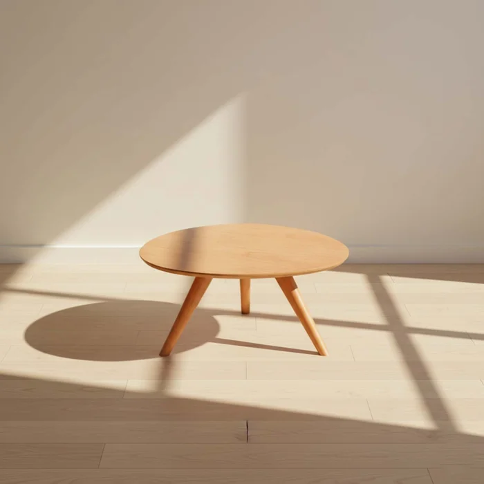 Mesa Central Mdf-y-madera Marron María Almendra en Madera natural - Mesas de living, Uruguay | Divino