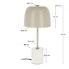 Luminaria de mesa Alish de metal y mármol en Beige - Lámparas de mesa, Uruguay | Kavehome, vista 6 de 6