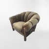 POLTRONA DUSHI Marron en Verde - Butacas, banquetas y puffs, Uruguay | Viasono, vista 4 de 4