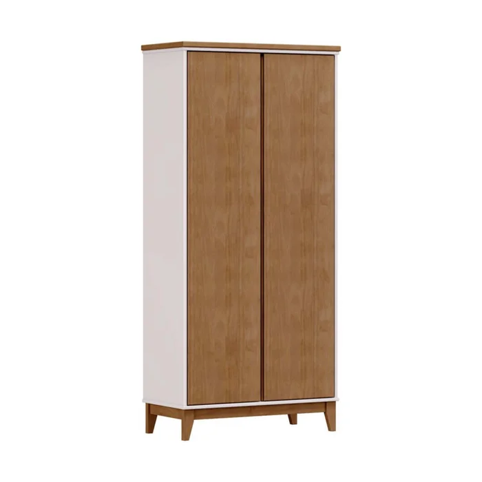 Placard 2 Puertas Mdf-y-madera Marron Adaku 2.0 en CASTAÑO/BLANCO - Roperos y placares, Uruguay | Divino, vista 4