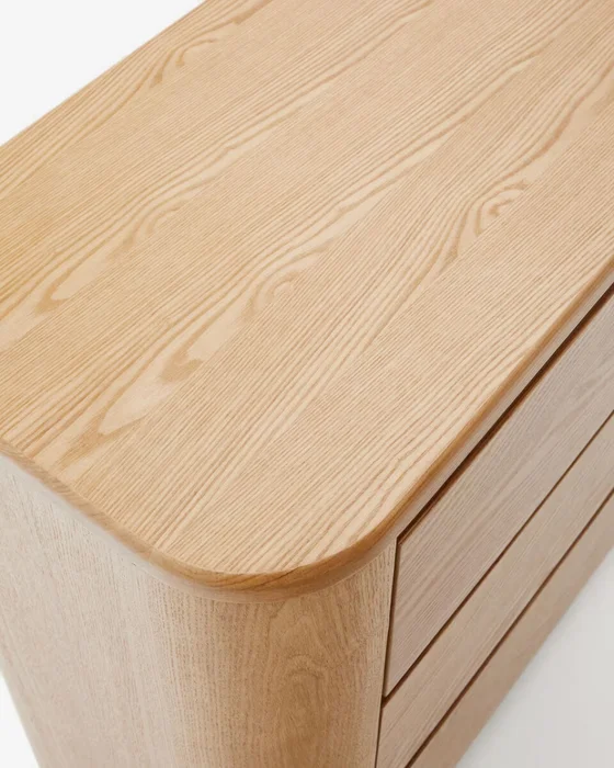 Cómoda Salaya de madera contrachapada de fresno FSC Mix Credit 120 x 80 cm en Madera natural - Cómodas, Uruguay | Kavehome, vista 3